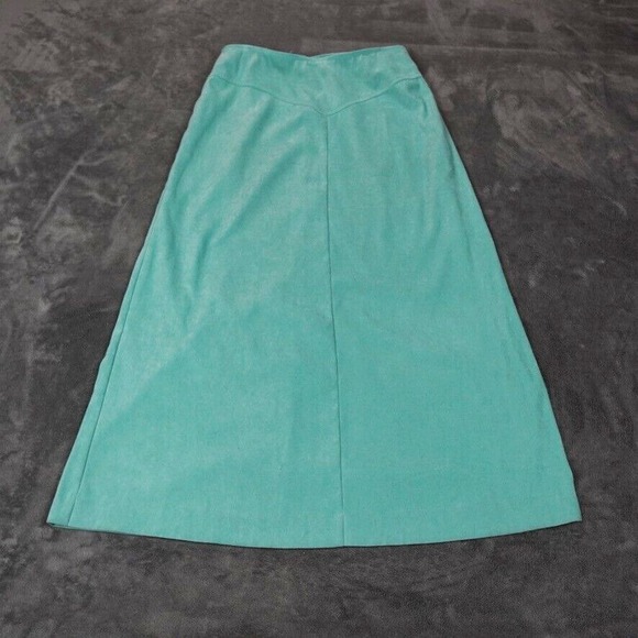 Vintage Orvis Skirt Womens Size 8 Black Suede Flare Maxi Long 35 Inch Ranch - Picture 1 of 9